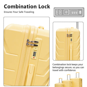 3-Piece Luggage Set (20"/24"/28")