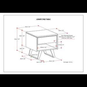 Lowry - Handcrafted End Table