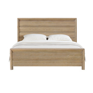 Contemporary Style Panel Bed