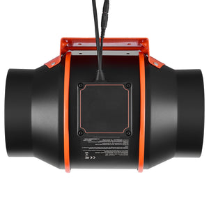 Inline Duct Fan with 402 CFM and 3-Speed Circulation
