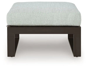 Beachloft - Ottoman With Cushion - Black / Gray - Best Buy Furniture