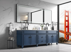 118" x 36" LED Bathroom Mirror with Aluminum Frame