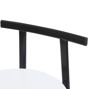 Modern Bar Stools With Backrest For Kitchen (Set of 3)