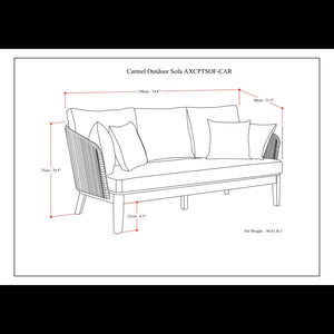Carmel - Outdoor Sofa - Sand Drift