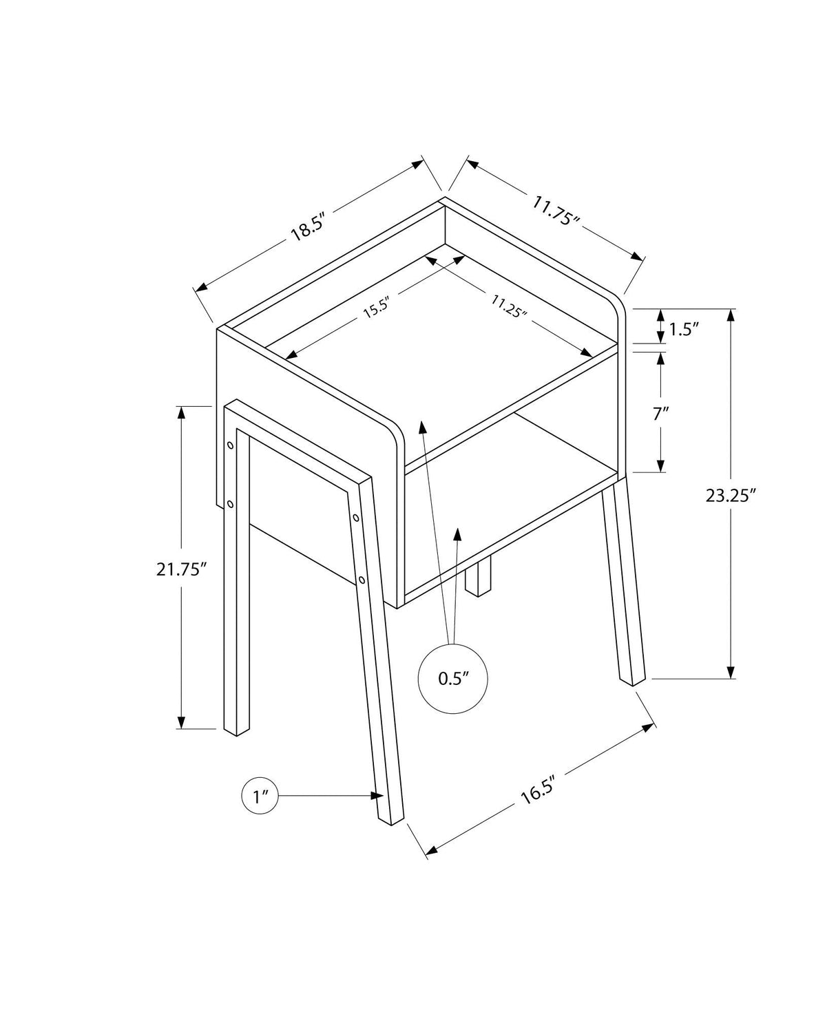 Accent Table, Side Contemporary & Modern Design - Best Buy Furniture