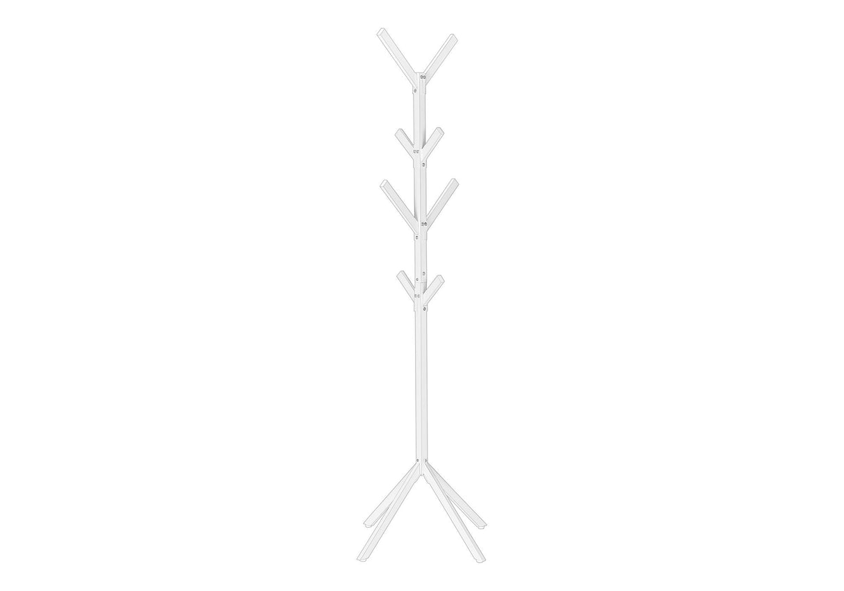 Coat Rack, Hall Tree, Free Standing, 8 Hooks, Entryway, Contemporary & Modern - Best Buy Furniture