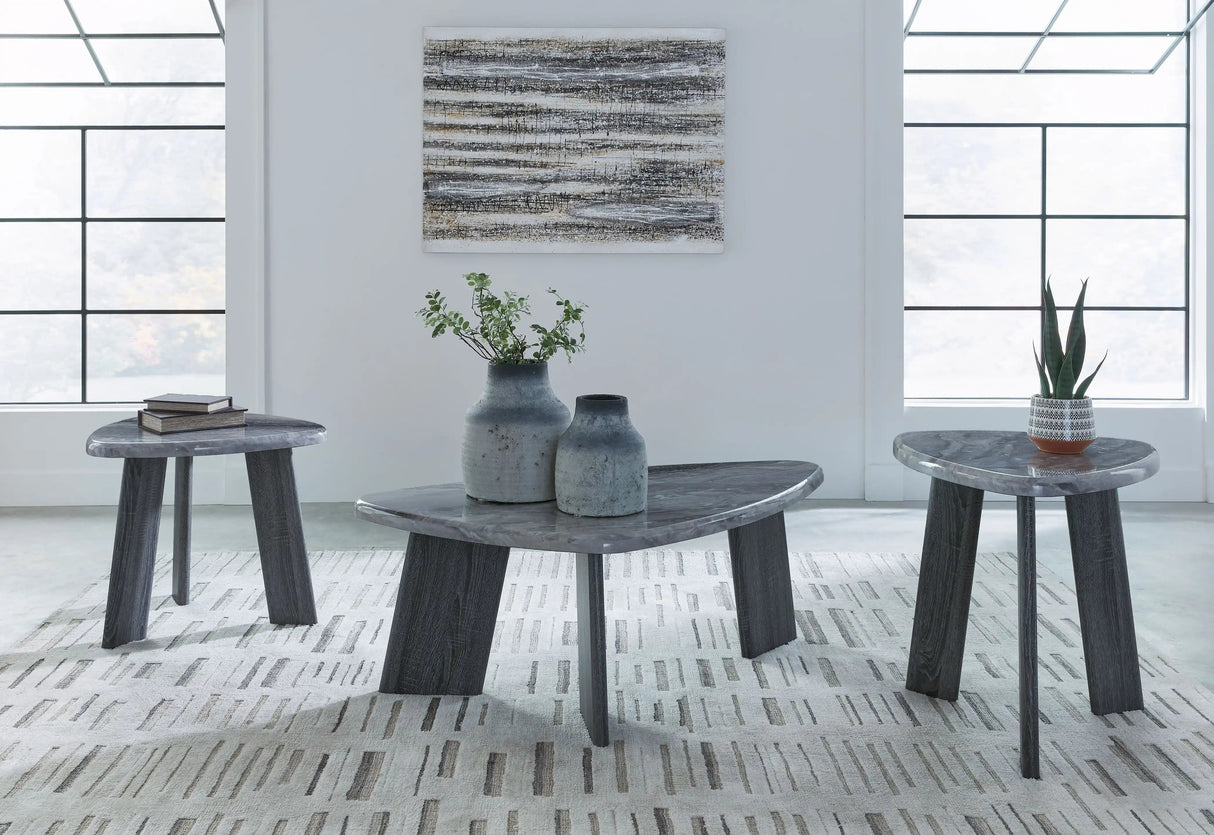 Bluebond - Occasional Table Set (Set of 3) - Gray - Best Buy Furniture