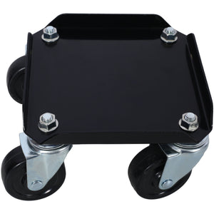 Heavy Duty Snowmobile Dolly With V Slide And Swivel Casters Steel, 1500Lbs Capacity