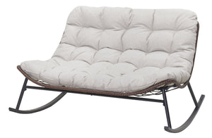 Double Wide Rocking Papasan Chair
