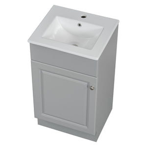 Bathroom Vanity With Sink, Cabinet With Adjustable Shelf