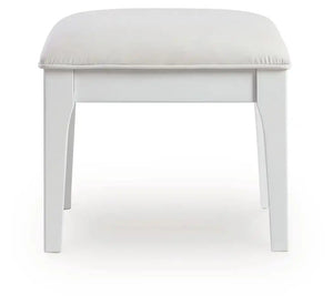 Chalanna - Vanity Stool - White - Best Buy Furniture