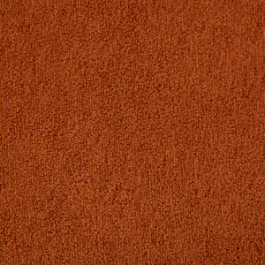 Round Armrest Loveseat (Dark Orange + Brown)
