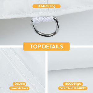 Canopy Replacement Top With 4 Pack W8 Bags, Pop Up Tent Cover Only, Frame Not Included