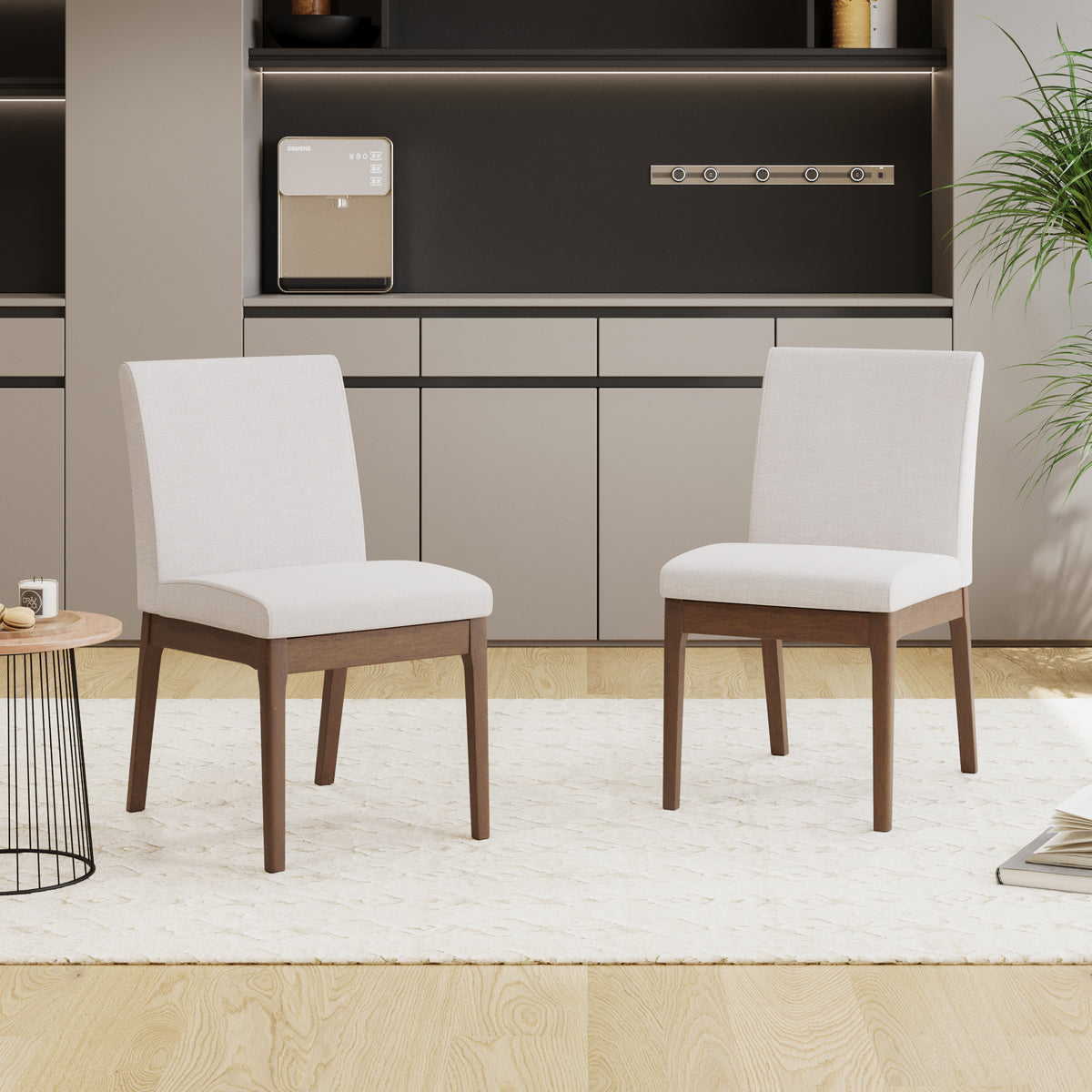Set of 2 Contemporary Dining Chairs