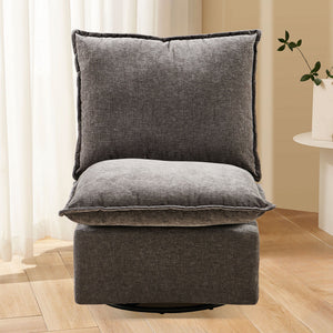 Detachable Single 360 Swivel Rocking Rocker, 360 Swivel Sofa Chair & Single Sofa Lounge, Comfortable Seating For Living Room & Bedroom Sofa 1 Piece