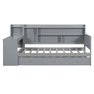 Daybed With 3 Drawers USB Ports And Desk