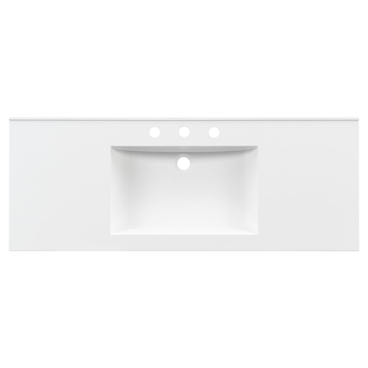 48" Composite Bathroom Vanity Top with Integrated Basin
