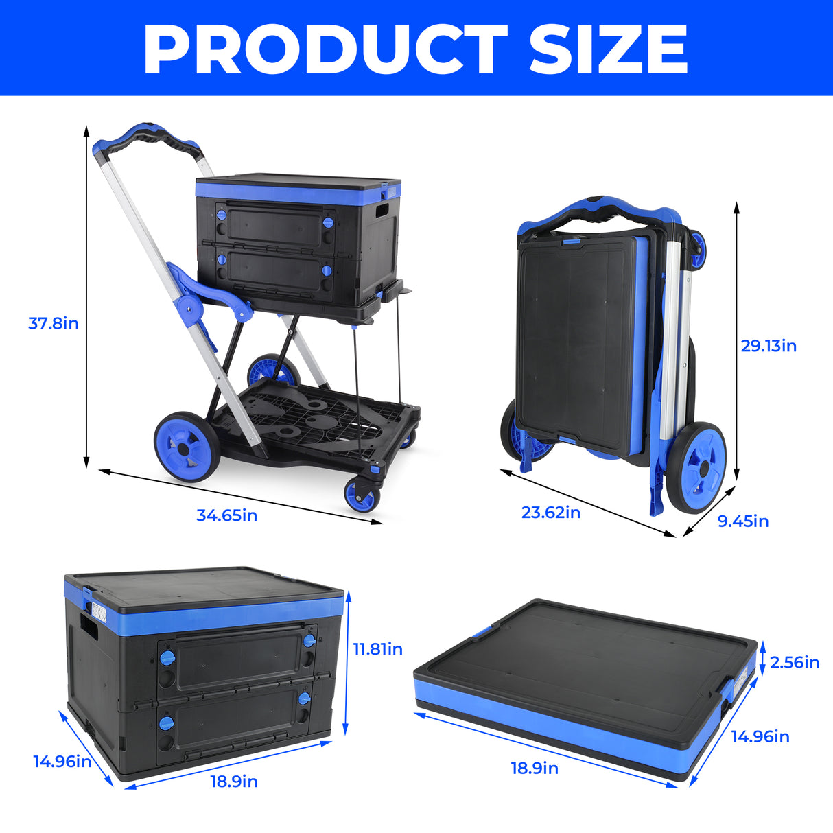 2-Tier Folding Cart