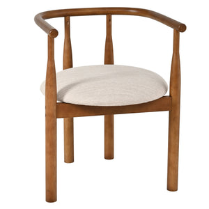 7 Pieces Modern Oval Dining Set, Rustic Farmhouse Solid Wood