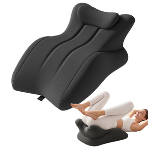 Memory Foam Ergonomic Wedge PillSex Pillow Couples Sex Toys, 27° Ergonomic Memory Foam Support Pillow, Contoured Lounger Cushion for Back & Lumbar Support, Multi-Functional Comfort Pillow(Dark grey)
