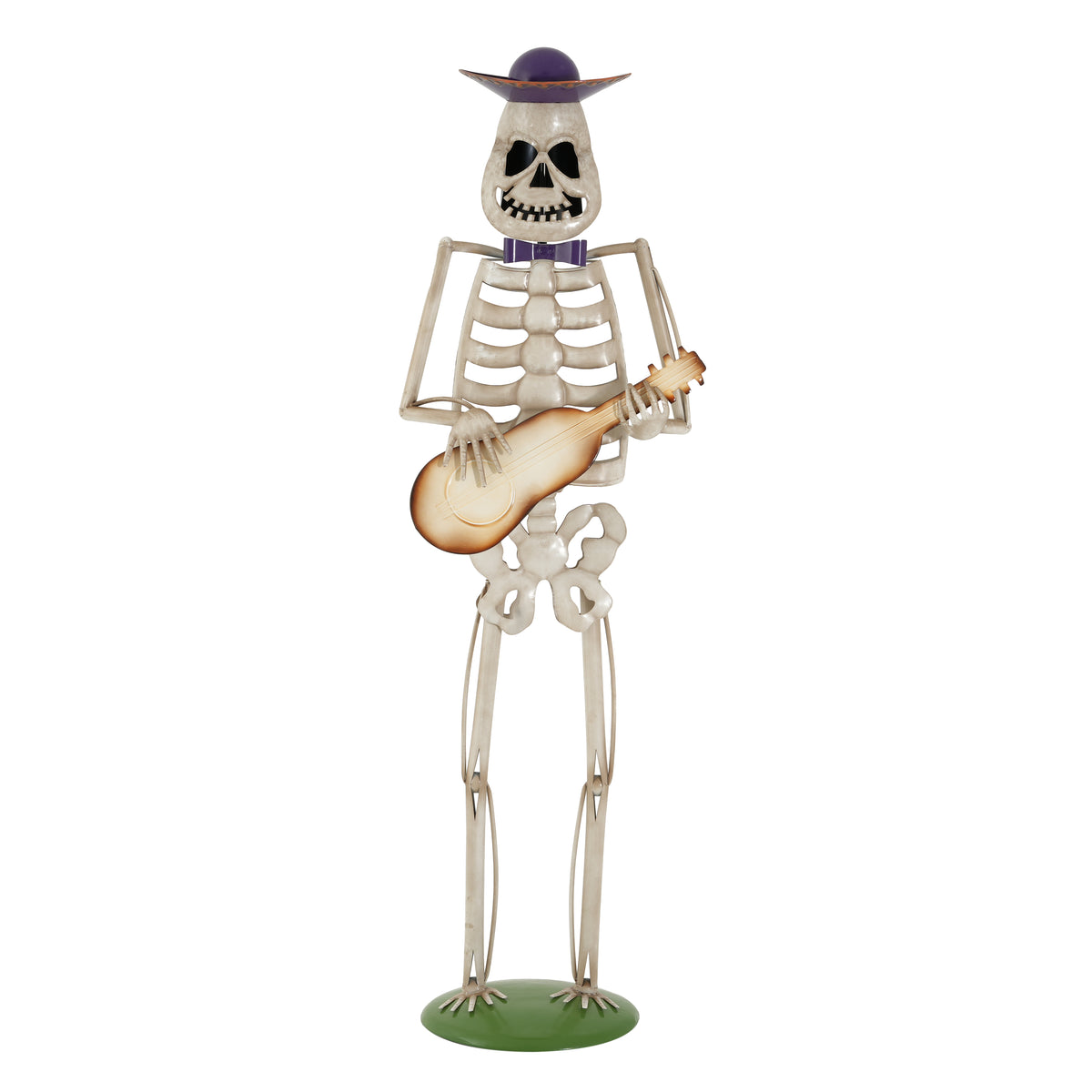 Halloween Skeleton Guitar Yard Decoration
