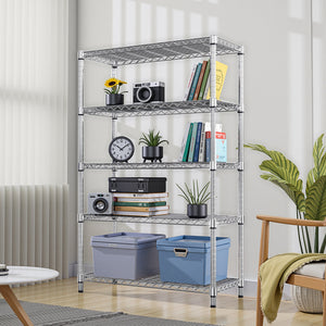 5-Tier Utility Steel Storage Shelving Unit