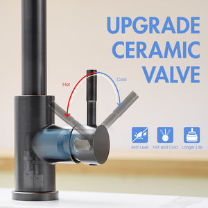 360° Rotation Pull-Down Kitchen Faucet - Oil Rubbed Bronze