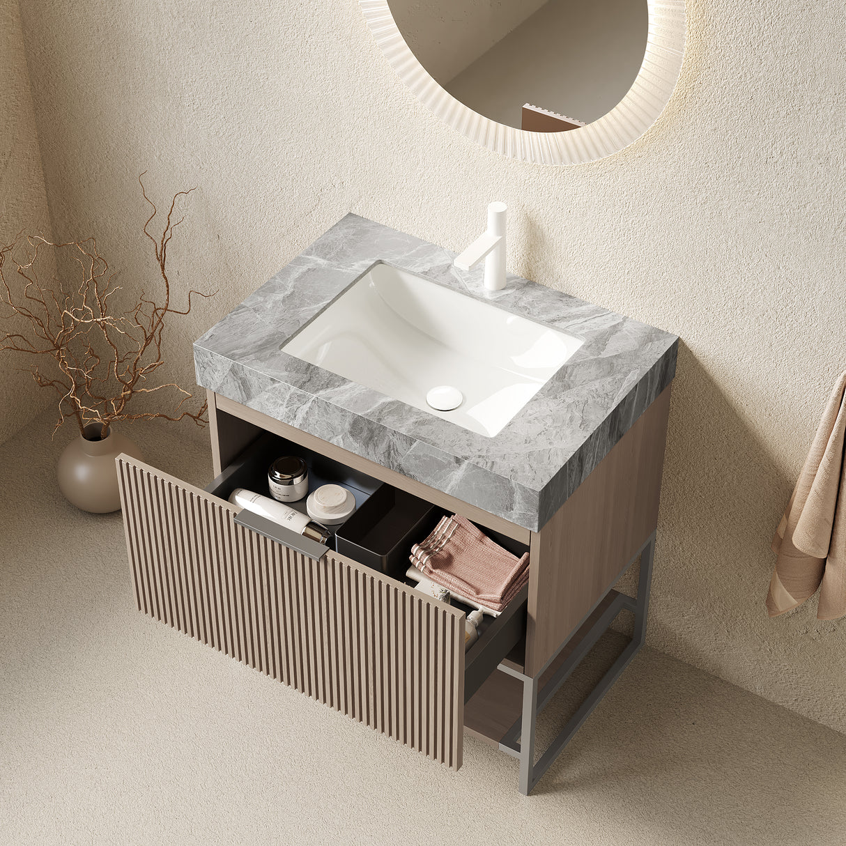 Yolan 30" Bathroom Vanity & Sink