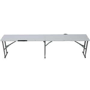70 Inch Portable Folding Picnic Table Set with 2 Benches