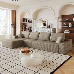 135" Cloud Sectional Couch with L-Shape Chaise