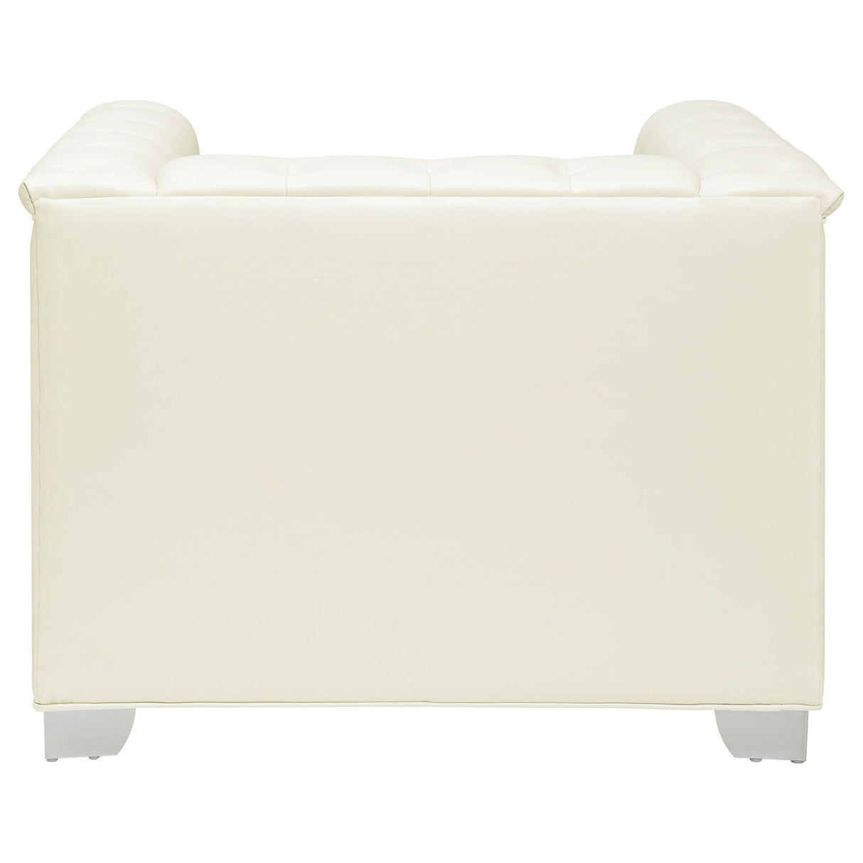 Earline - Upholstered Track Arm Accent Chair - White