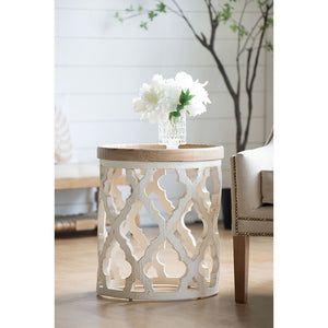 Stylish Rustic Round Wooden Table