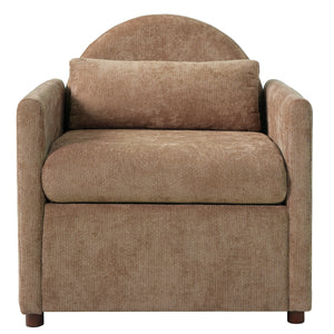 Coffee Pet Friendly Accent Chair with Hidden Pet Nook