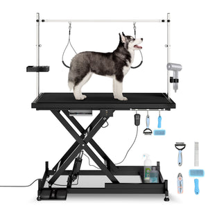 Super Deluxe Electric Pet Grooming Table, Height Adjustable