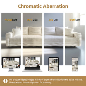 4 Seat Sofa, Modern Comfy Upholstered Sofa Cloud Couch, Deep Seat Couches With Soft Pillows