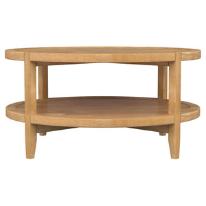 Isbell - Round Table With Storage Shelf