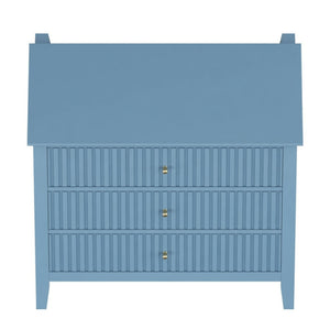 Fluted 3 Drawer Nightstand With Soft Close Slides