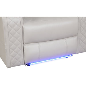 Benz - LED & Power Recliner Chair With Adjustable Headrest
