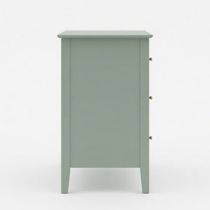 Fluted 3 Drawer Nightstand With Soft Close Slides