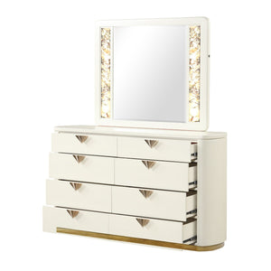 La Pierre - Modern Bedroom Set With Upholstered LED Bed