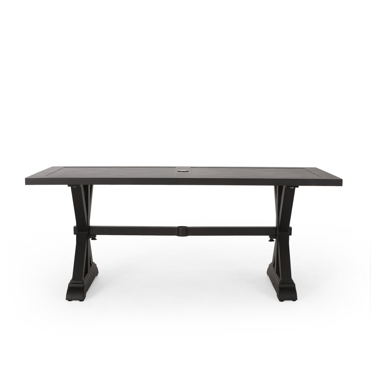 Outdoor Aluminium Dining Table, Antique Matte