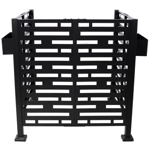 3.5x3.5FT Metal Air Conditioner Privacy Fence with Planter Boxes