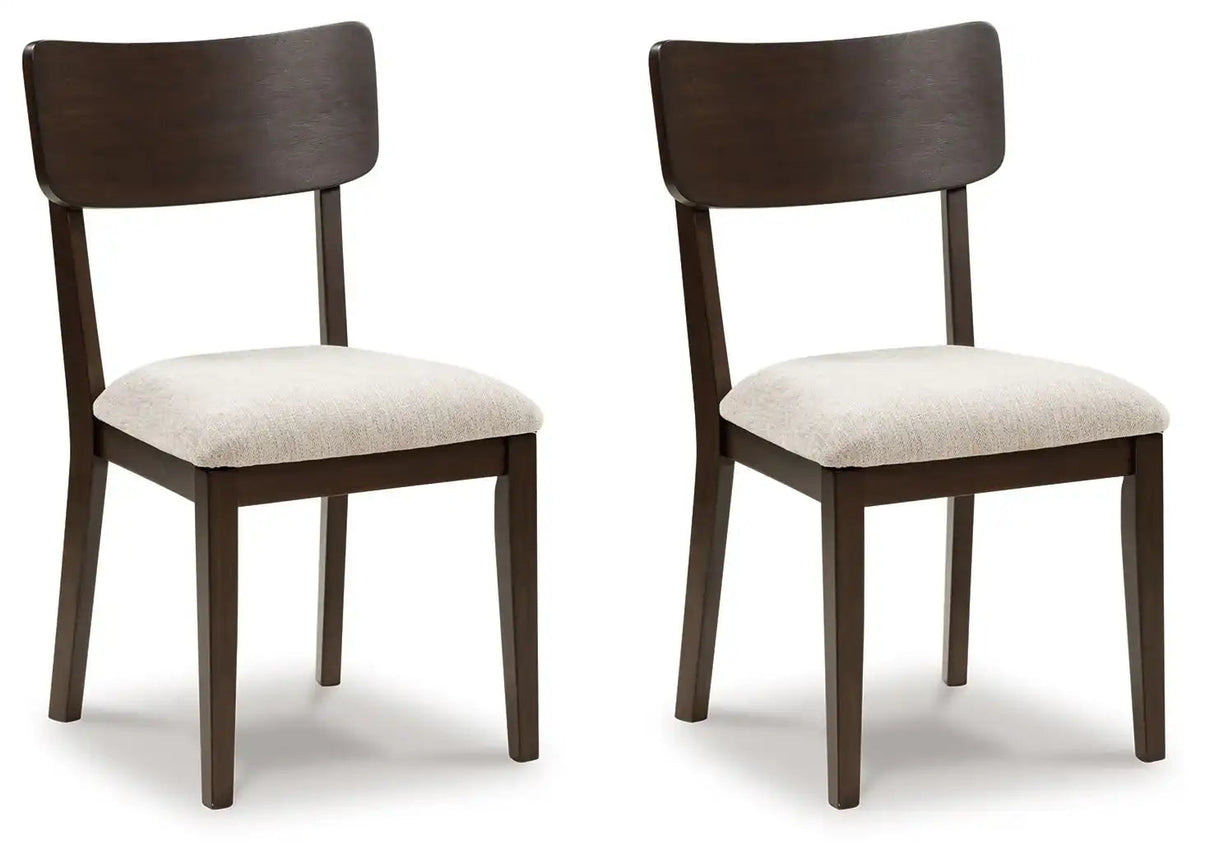 Mallenette - Dining Upholstered Side Chair (Set of 2) - Merlot - Best Buy Furniture
