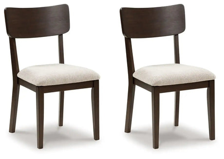 Mallenette - Dining Upholstered Side Chair (Set of 2) - Merlot - Best Buy Furniture