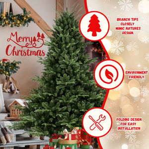 Full-Shaped 7.5FT Christmas Tree with 2441 Tips