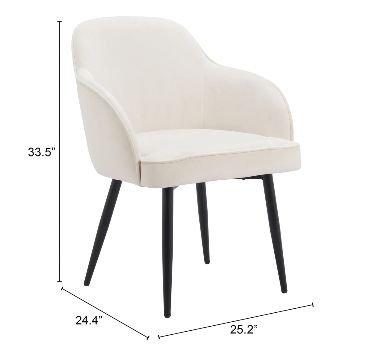 Zuo Modern Jolie Dining Chair (Set of 2)