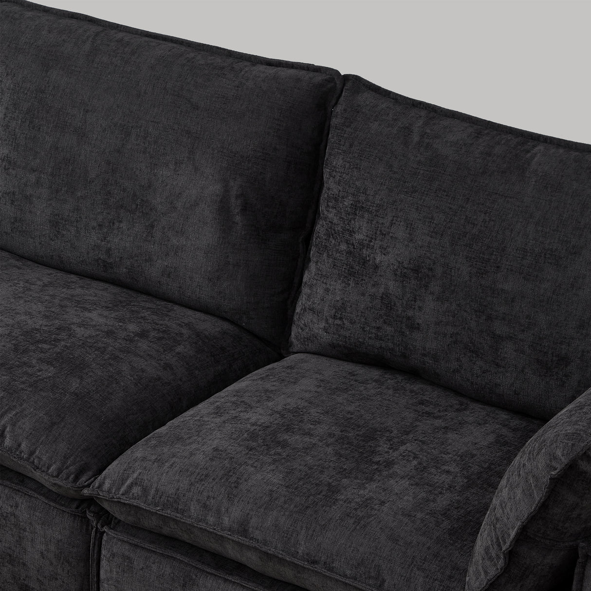 108.5" Modular Sectional L Shape Sofa with Movable Ottoman