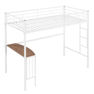 Bunk Bed With Desk, Ladder And Quality Slats For Bedroom