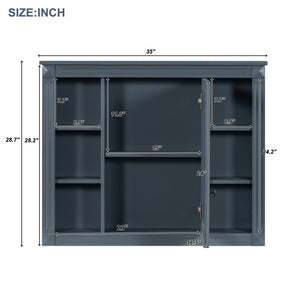Wall Mounted Bathroom Storage Cabinet With Mirror