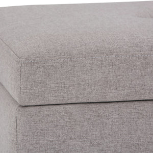 Oregon - Contemporary Storage Ottoman Bench With Tray